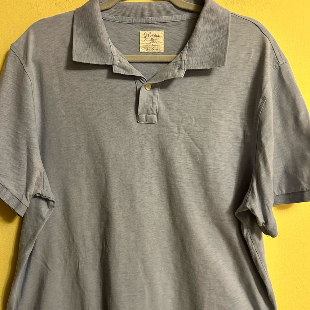 J. Crew Light Blue Polo Shirt for Men